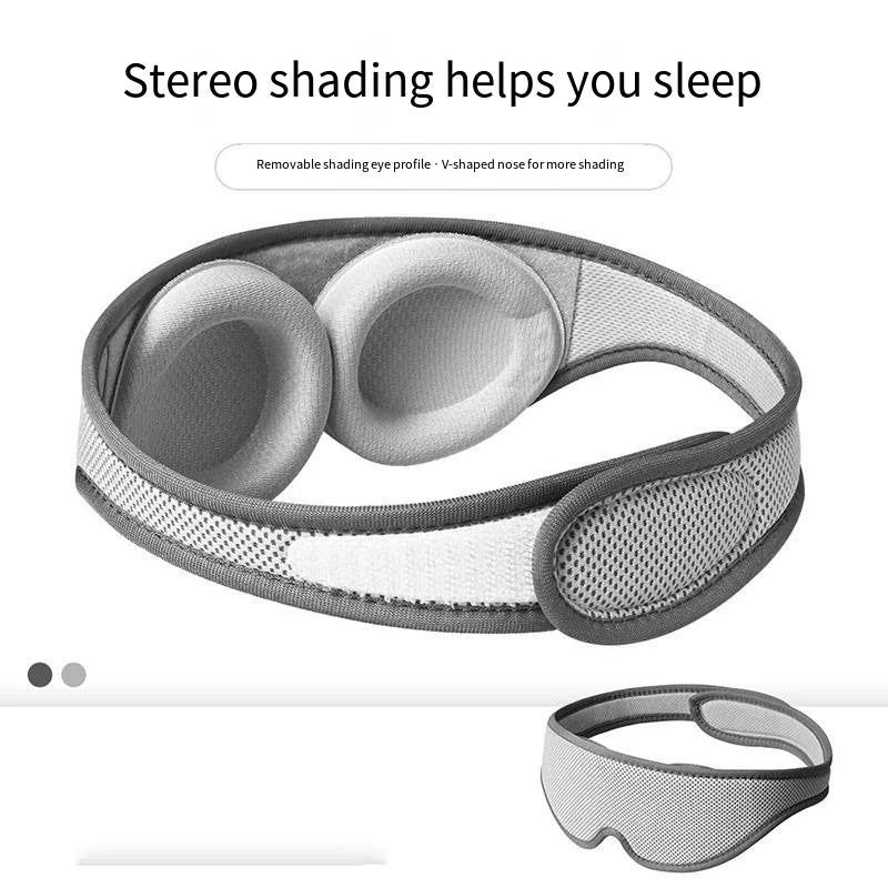 Soft Slim Sleep Mask 100% Blackout 3D Eye Mask Zero Eye Pressure Adjustable Sleeping Mask for Women Men Sleeping Aid