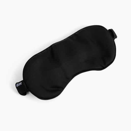 100% Organic Bamboo Sleep Mask – Oeko-Tex & GOTS Certified, Vegan | Adjustable Strap, Hypoallergenic, Cooling | Luxury Eye Mask for Light Blocking & Travel | Storage Box Included (Black)